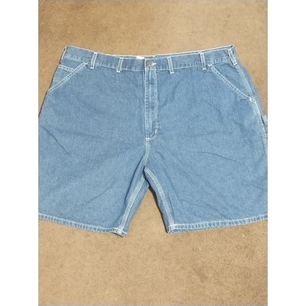 Carhartt Jean Shorts Mens Size 46 Denim Blue Work Light Wash